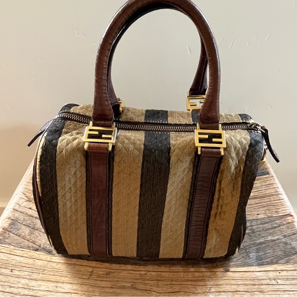 Vintage Authentic FENDI Boston Handbag